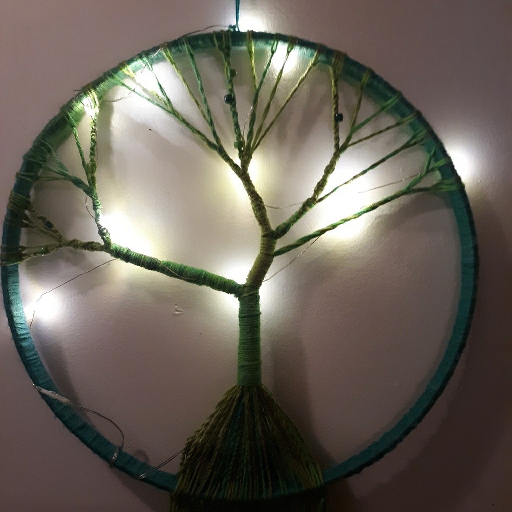 14 inch Tree of Life dreamcatcher lighted